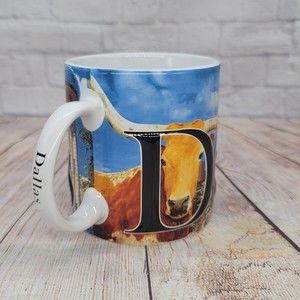 Americaware DALLAS Texas Ceramic Coffee Mug  2015 3D Accents City View
